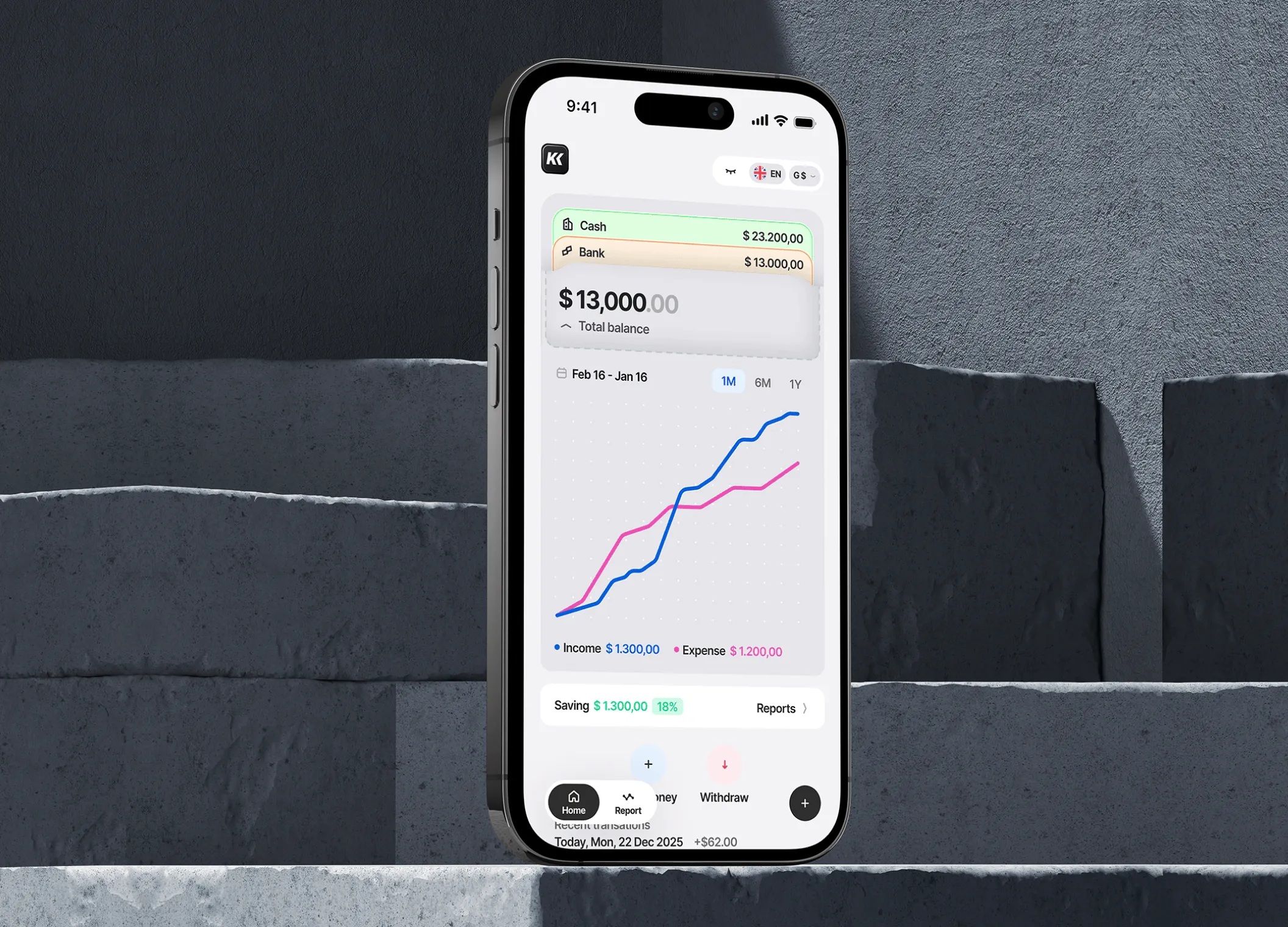 KeepKonto - Privacy first finance tracker